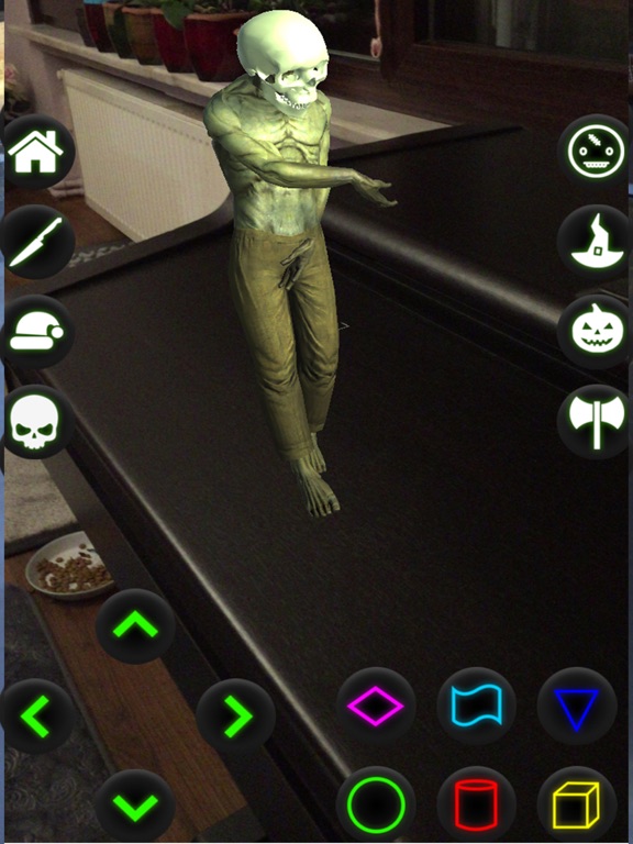 Green Alien Zombie Dance AR iPad screenshot 4 - Entertainment app