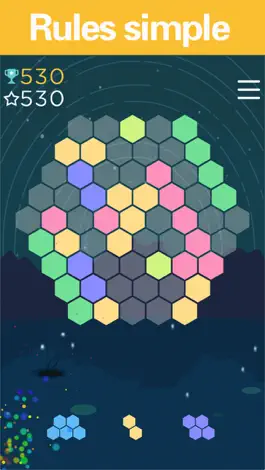 Game screenshot Hex Beehive-hexagon puzzle 10! hack