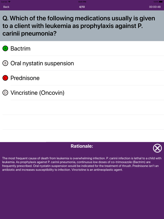 Nclex-RN Mock 10000 Questions iPad screenshot 4 - Education app