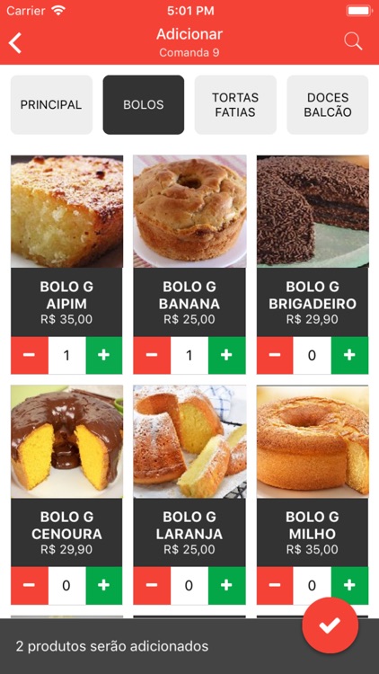 Interface Comanda Mobile