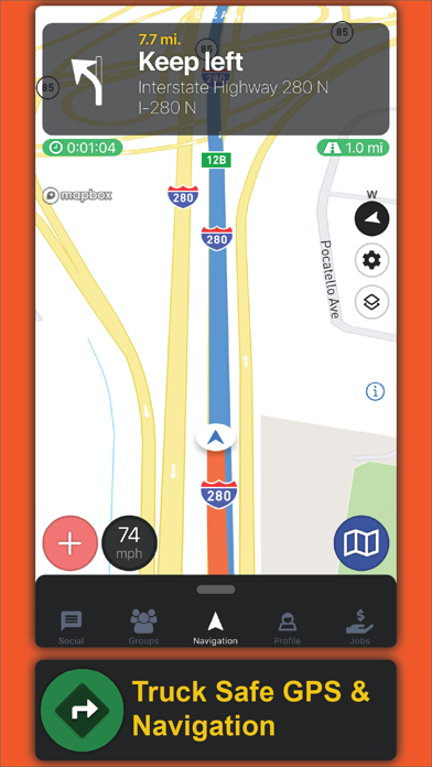 Truck Driver Power - Truck GPS Screenshot 1 - AppWisp.com Truck Driver Power - Truck GPS Screenshot 1 - AppWisp.com