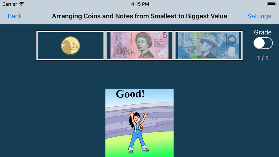 #4. Arranging Coins and Notes AUD (iOS) 由: Blooming Kids Software LLC