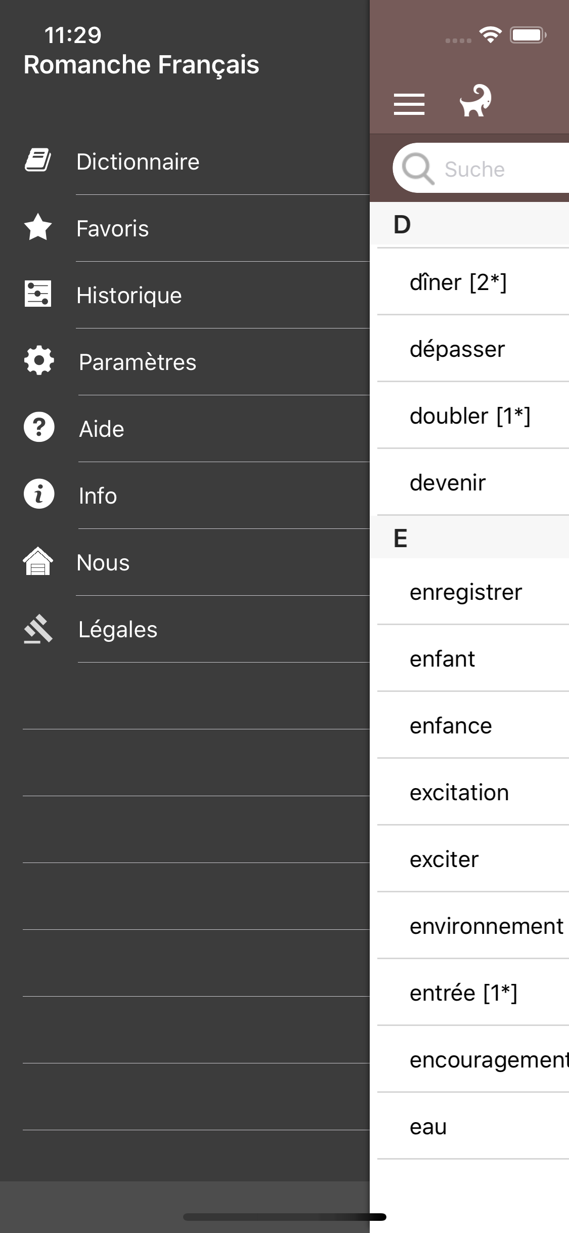 Dictionnaire Romanche Francais screenshot 4