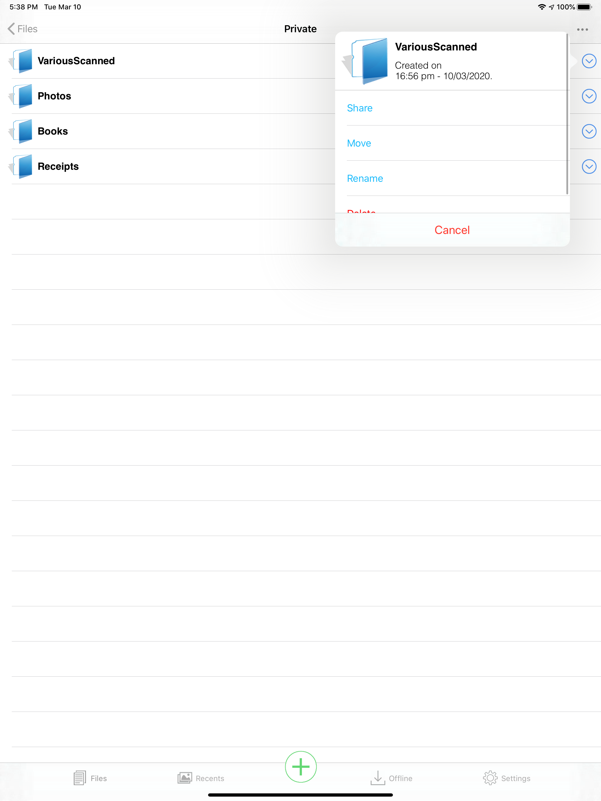 MobiVisor Files screenshot 12