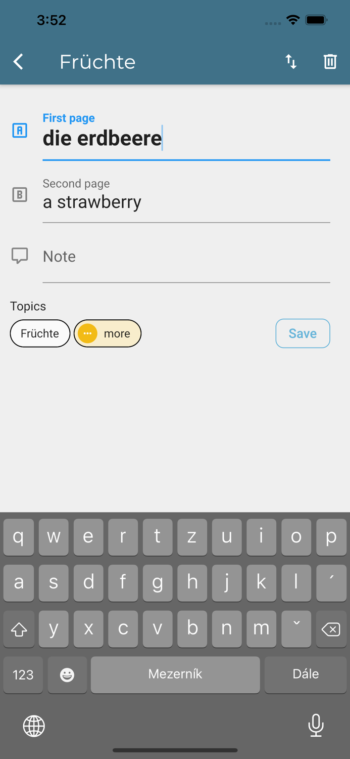 My Vocabulary - learning tool