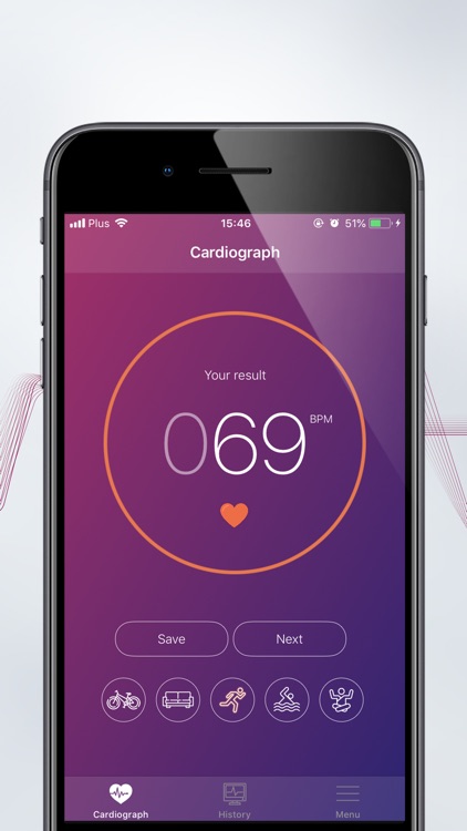 Cardiograph Heart Rate screenshot-4