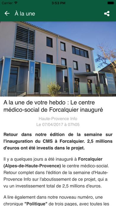 Haute Provence Info Screenshot