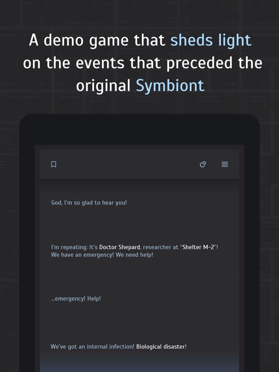 Symbiont 0 iPad screenshot 1 - Games app
