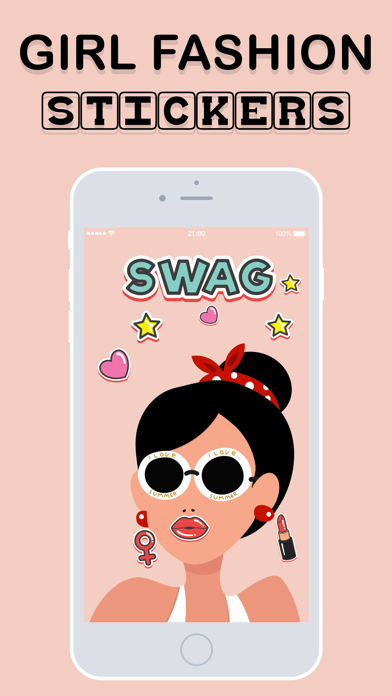 Girl Fashion Emojis Screenshot