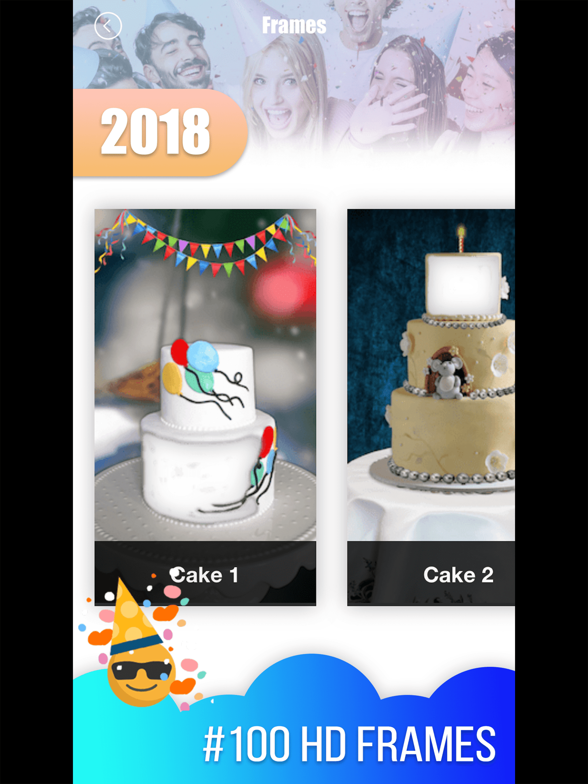 Birthday Cake Photo Frame 2018