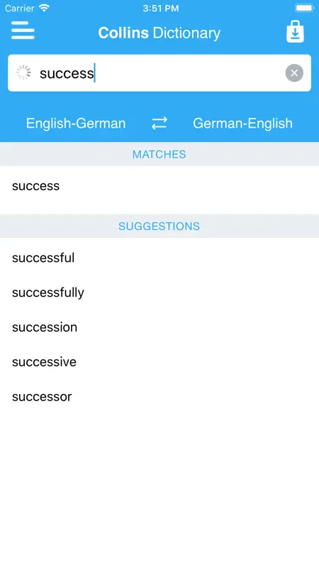 Collins German Dictionary screenshot 4 of 5