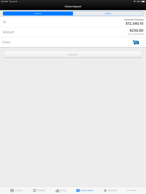 Neches Federal Credit Union iPad screenshot 8 - Finance app