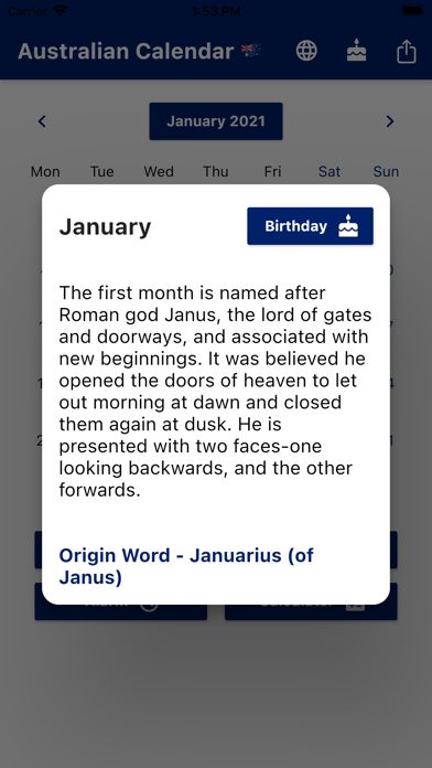 Australian Calendar 2024 Screenshot
