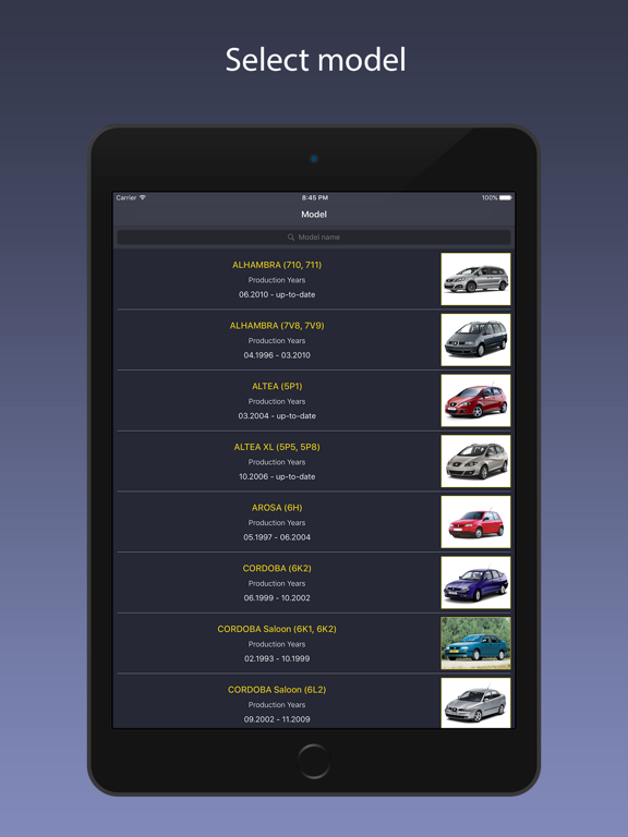 Screenshot #1 for TechApp for SEAT