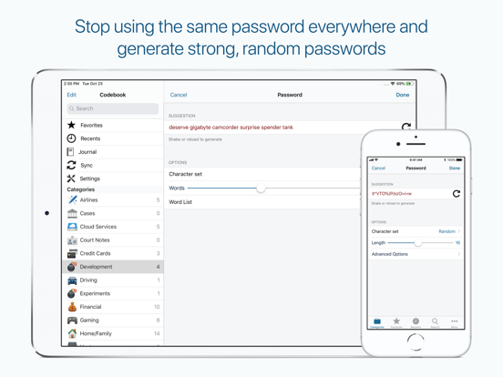 Screenshot #6 pour Codebook Password Manager