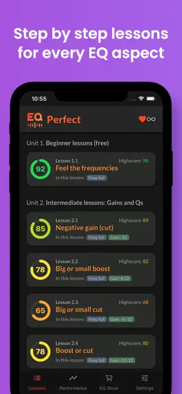 Game screenshot EQ Perfect-Pro EQ Ear Training hack