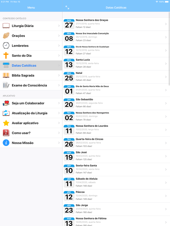 Companheiro Católico iPad screenshot 5 - Lifestyle app