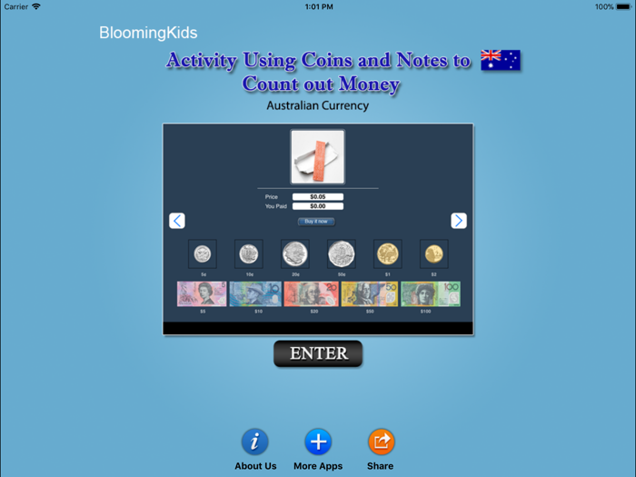 Activity Coins and Notes AUD