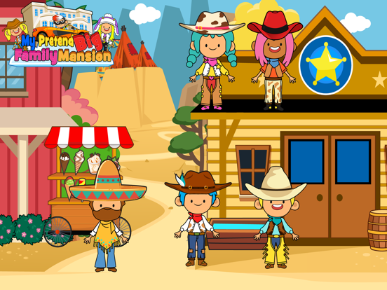 My Pretend Big Family Mansion iPad screenshot 6 - Education app