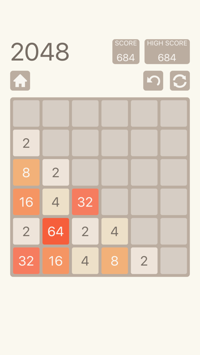 2048: Number Puzzle Game Screenshot