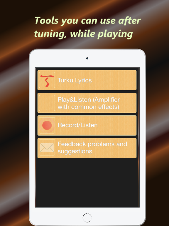 Baglama Tuner iPad screenshot 4 - Music app