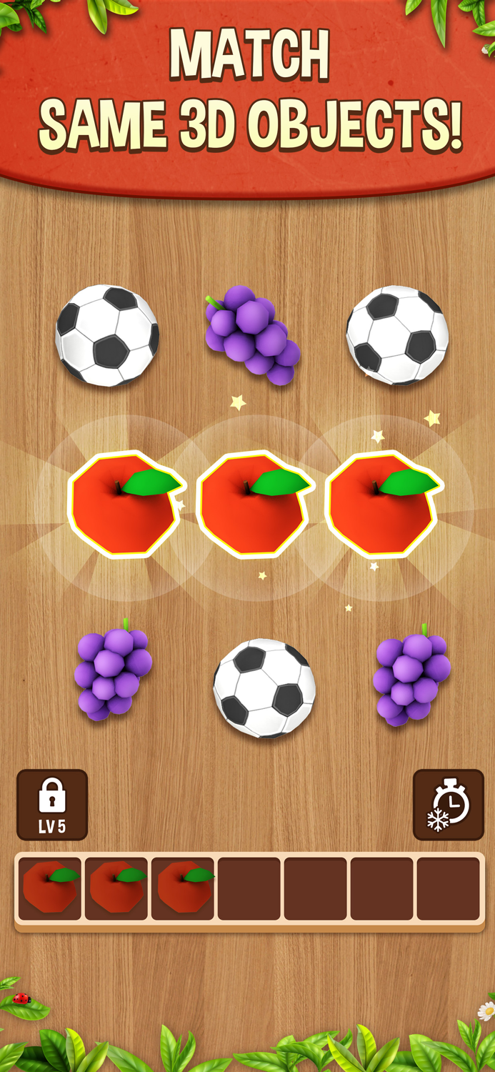 Match Triple 3D Untimed No Ads