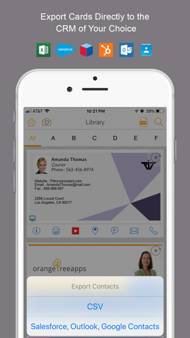 L-Card Pro Business Card Screenshot