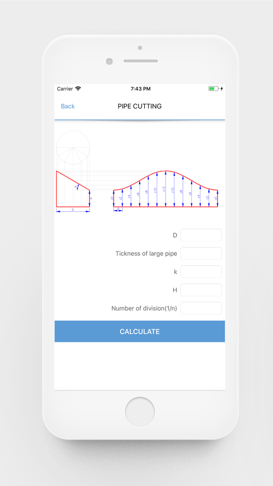 #4. Pipe Cutting Calculator (iOS) Podle: Bhavinkumar Satashiya