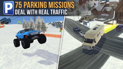 Ski Resort Parking Sim Ice Road Snow Plow Trucker screenshot 4