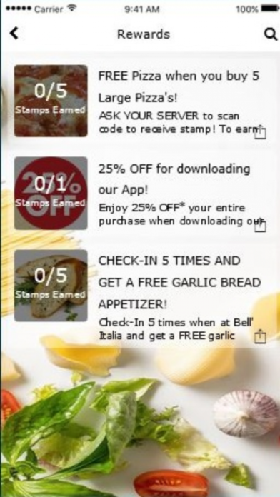 Bell' Italia Pizzeria Screenshot