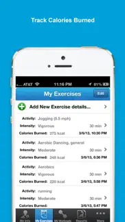 iexercise journal iphone screenshot 1