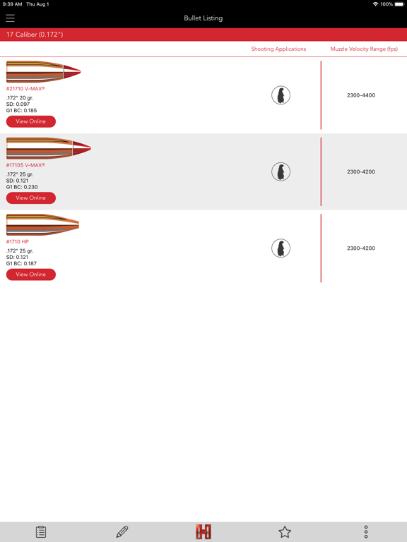 Screenshot #5 pour Hornady Reloading Guide