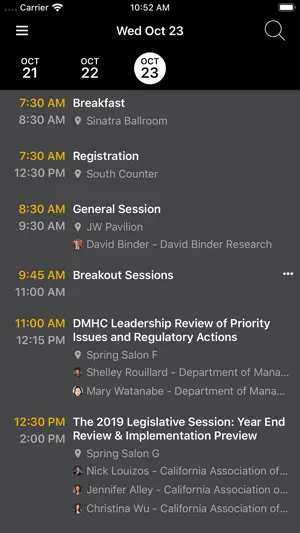 CAHP Conference screenshot 2