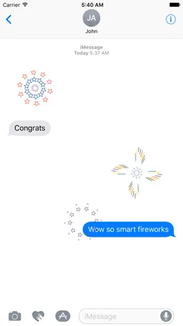 Game screenshot Animated Fireworks - Stickers apk