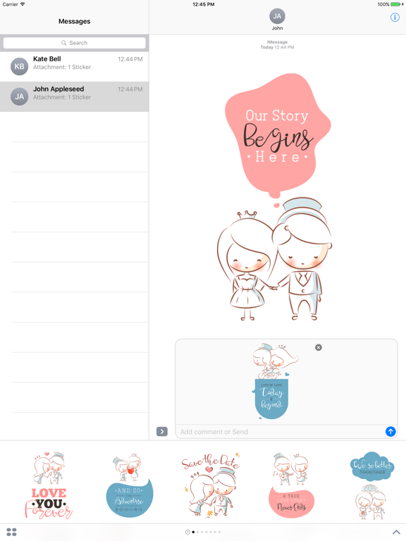 Screenshot #5 pour Wedding Bride & Groom Stickers