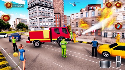Screenshot #1 pour Feu Camion département Jeux 3D