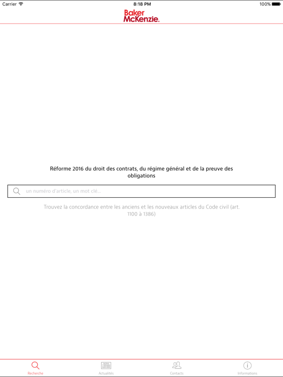 Screenshot #4 pour BakerMcKenzie Réforme Contrats