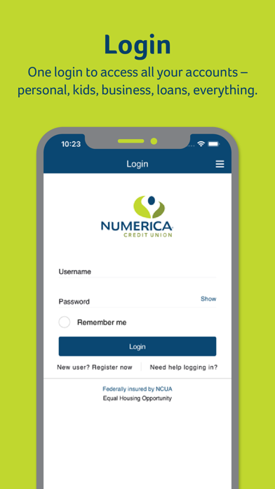Numerica Mobile Banking Screenshot