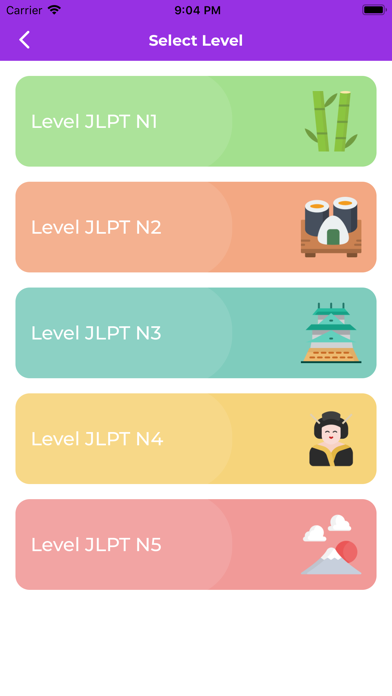 Japanese Widget JLPT Screenshot