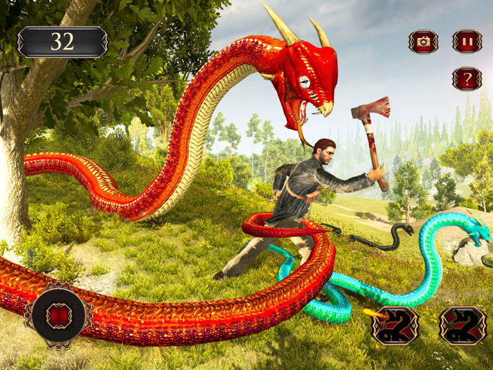 Anaconda Snake Attack