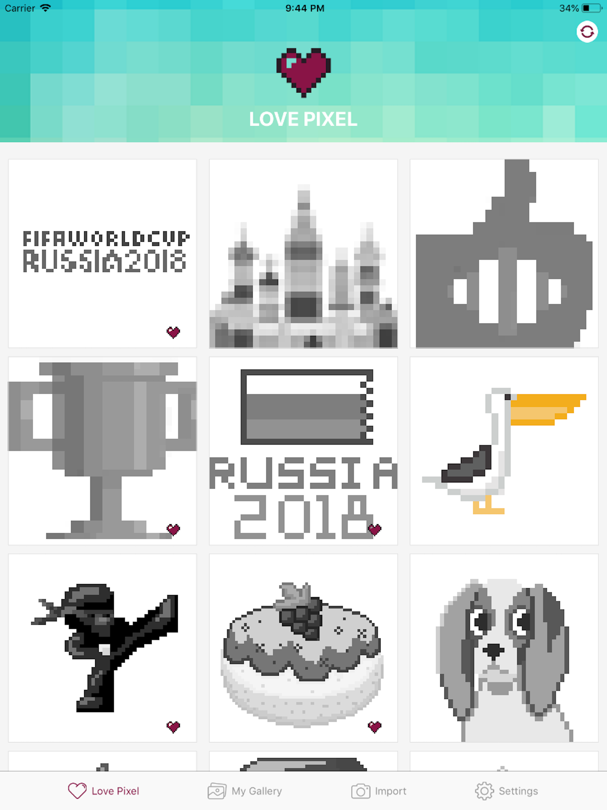 Love Pixel - Pixel Art Drawing