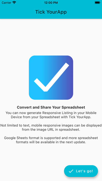 Tick YourApp Screenshot
