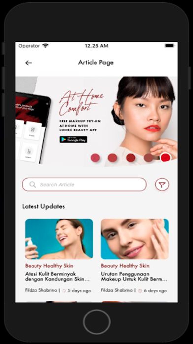 Looke Beauty App Screenshot