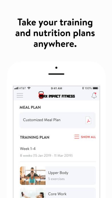 MAX IMPACT Fitness Screenshot