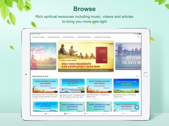 Morning Dew - Devotionals iPad screenshot 5 - Reference app