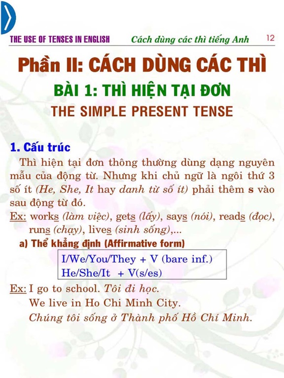 Screenshot #5 pour Cách dùng các thì tiếng Anh