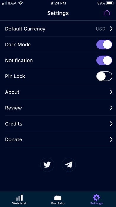 Lambo Crypto Portfolio Tracker Screenshot