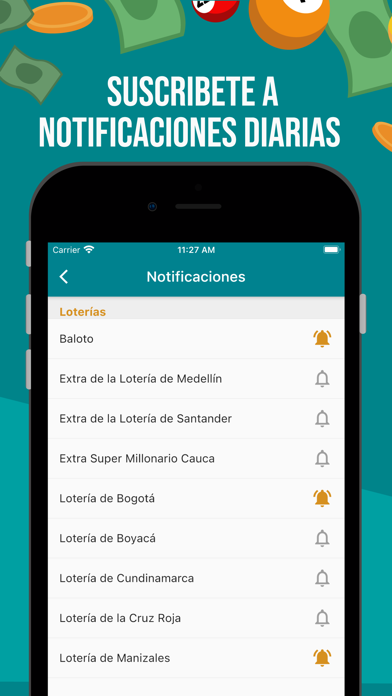 Resultado Loterías Colombia Screenshot