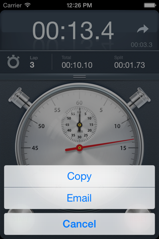 Stopwatch+ for Track & Field screenshot 2