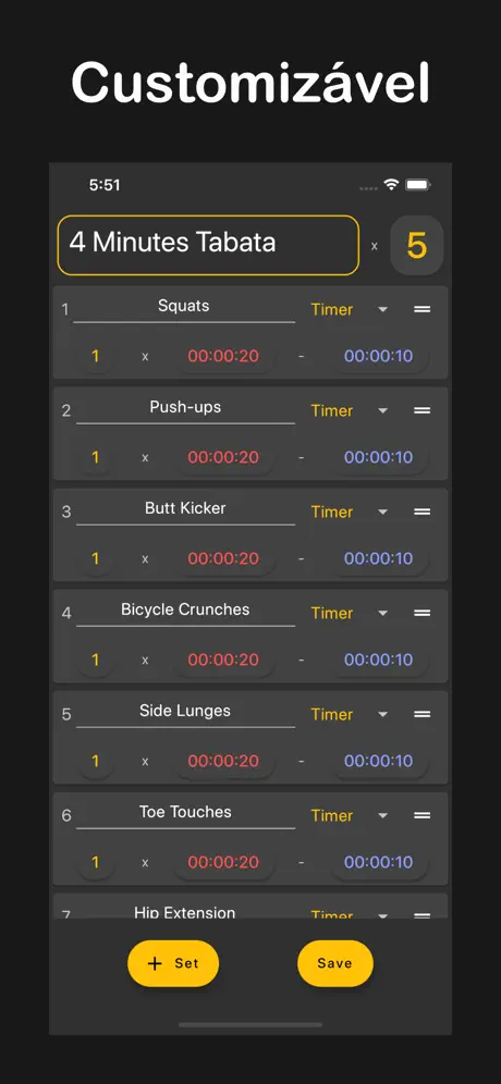 Interval Timer: Custom Workout